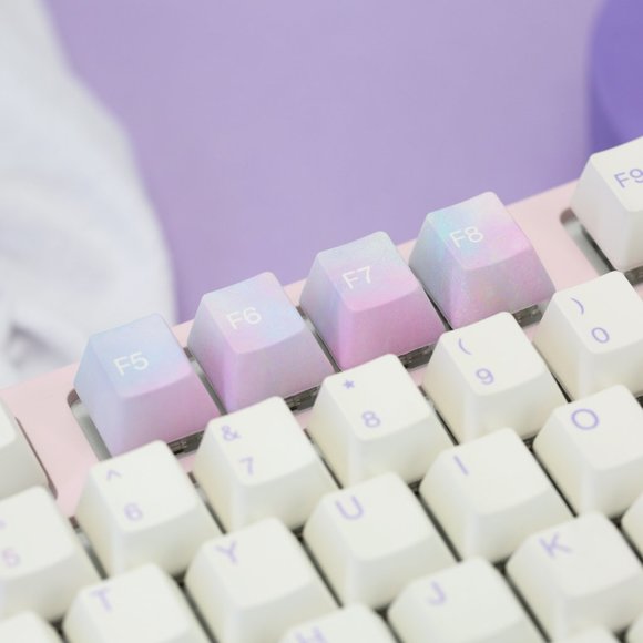Varmilo Pink & Purple Butterfly Mechanical Keyboard - Picture 12 of 16